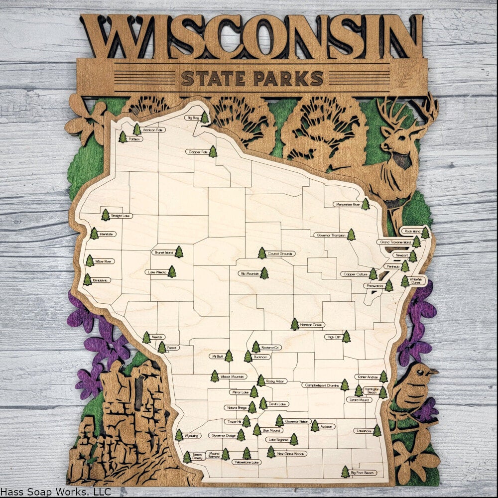 map of wisconsin state forests